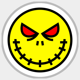 Evil smiley face Sticker